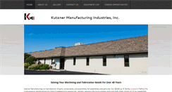 Desktop Screenshot of kutznermanufacturing.com